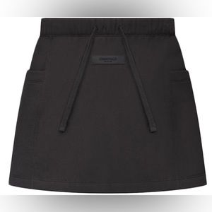 Black Fear of God Essentials Women's Fleece Skirt
